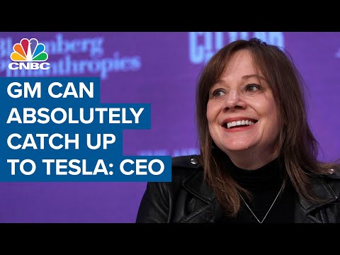 GM can 'absolutely' catch Tesla by 2025: CEO Mary Barra