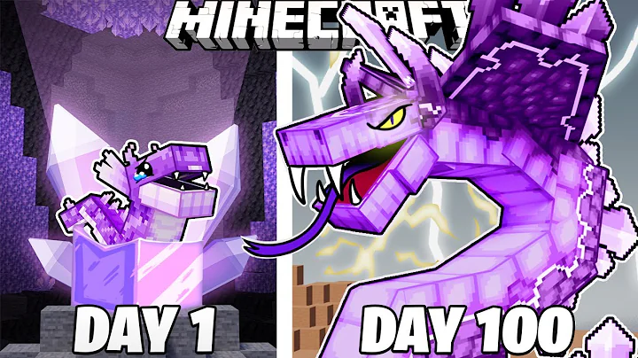 I Survived 100 Days as an AMETHYST SNAKE in Minecraft!