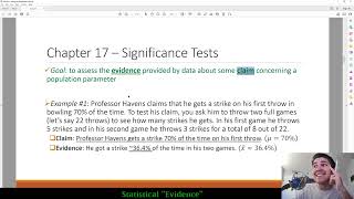 Statistical "Evidence" Within a Test of Significance