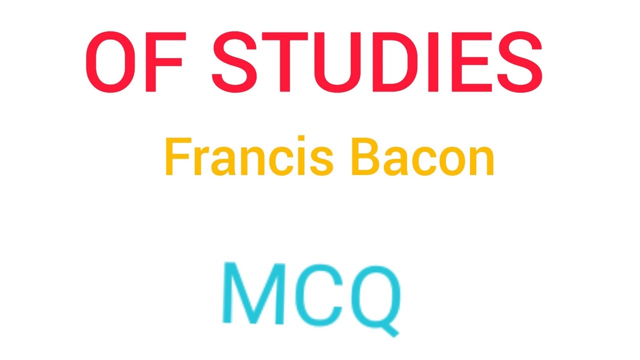 OF STUDIES MCQ