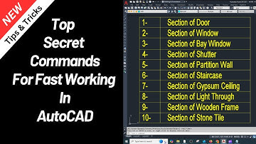 Top Secret Commands For Fast Working In AutoCAD🚀 | AutoCAD Tips and Tricks👍 | KDS