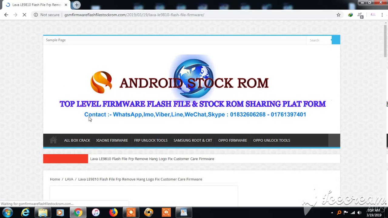 Lava LE9810 Flash File Frp Remove Hang Logo Fix Customer Care Firmware