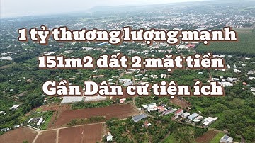 Bán đất 2 mặt tiền 151m2 thị trấn ngãi giao khu dân cư tiện ích đường nhựa