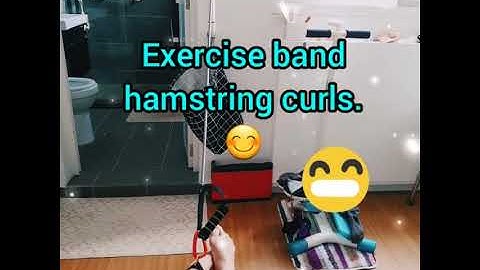 Exercise Band Hamstring Curls