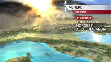 3D Motion graphics Italy - weather forecast FULL HD