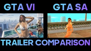 GTA VI - GTA SA Trailer Comparison