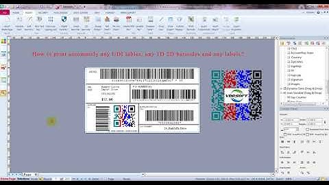 How to print DUI labels or any 1D 2D barcodes and labels automately