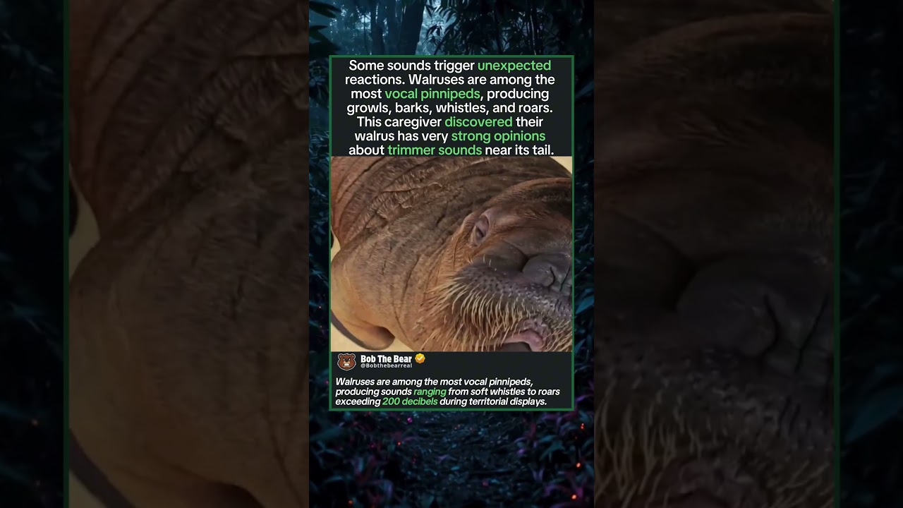 This Walrus Has Strong Grooming Opinions