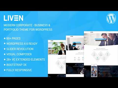 Liven - Modern Corporate - Business & Portfolio Theme for WordPress | Themeforest Website Templates