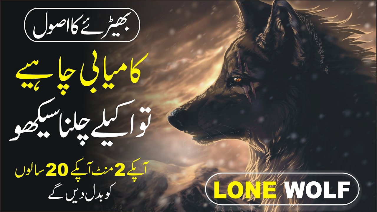 Lone Wolf Powerful Motivational Video Urdu Inspirational Speech By lone-wolf-powerful-motivational-video-urdu-inspirational-speech-by