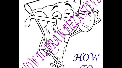 how to draw pizza steve step by step