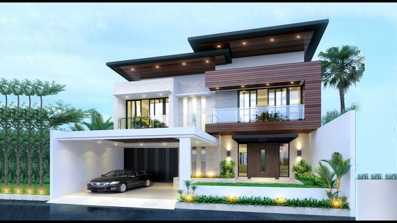 Modern Double Floor House 1500 Sft For 15 Lakh Elevation Design Interior