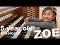 Young 5 year old organist Zoe Erianna plays MP Moller Pipe Organ formerly played by Keith Chapman