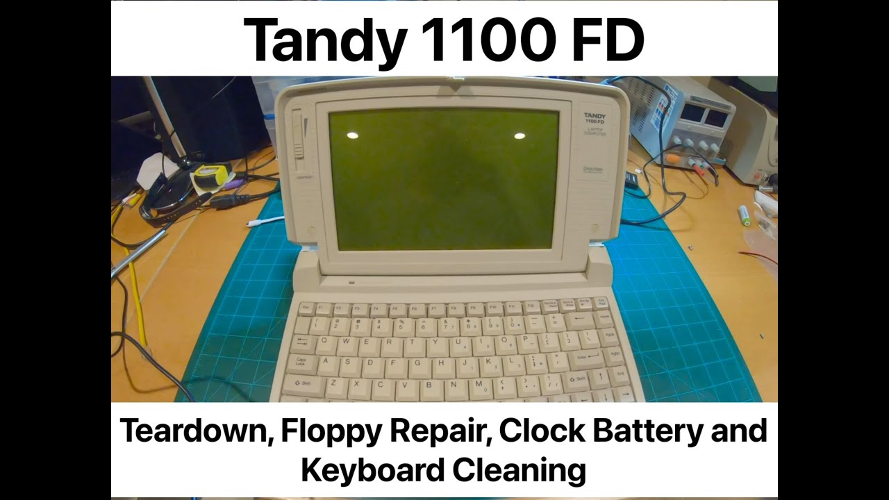 Tandy 1100 FD Teardown and Floppy Drive Repair YouTube
