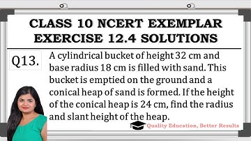 Exercise 12.4 Question 13 NCERT Exemplar Class 10 Maths @MathsTeacher