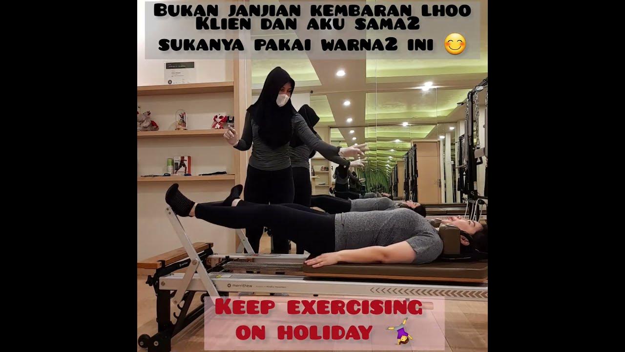 pilates exercise using V2Max Reformer in pilateszperfect studio