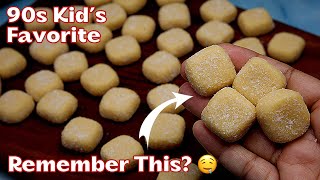 5-Minute 90s Kids Fav Coconut Candy Recipe! Soft & Chewy Homemade Toffee Dessert