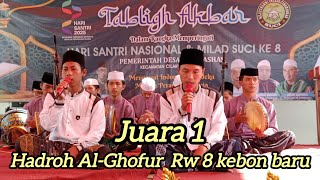 1st place winner Hadroh Al-Ghofur from Rw 8 Kebon Baru 2025 Ciharashas Village