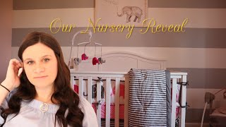 Our Baby Girl Elephant Nursery Reveal \& Tour | Pink and Grey nursery