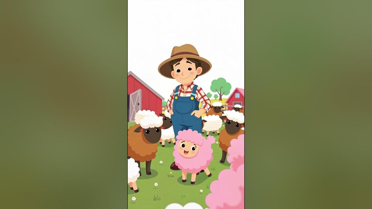 Little baby lamb | Farm Animal Nursery Rhymes & Kids Songs