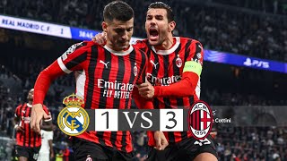 Real Madrid Vs Ac Milan 1-3 Extended Highlights And Goals Champion League 2024