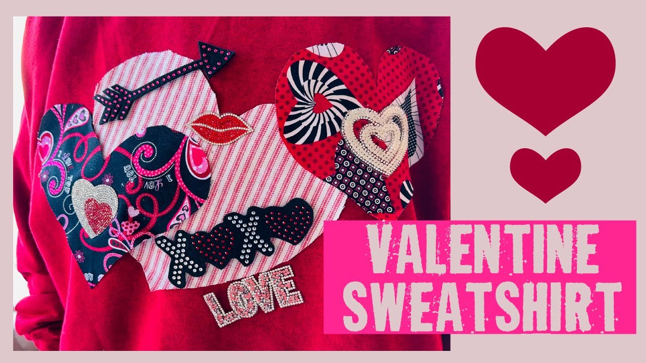 Adorable Valentine Sweatshirt | LOVELY Bling on a Sweatshirt