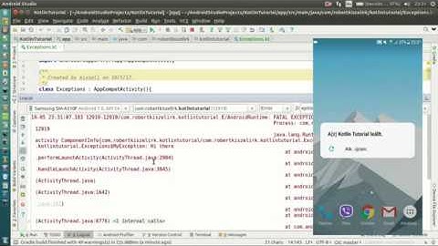 Android Kotlin Tutorial #173 - Exceptions - Exception Classes