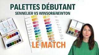 Quel Matériel Aquarelle Pour Débuter Comparaison Palette De Couleurs Sennelier Vs Winsor Newton