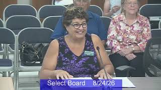 Select Board - August 24, 2026