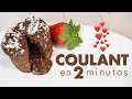 Volcn de chocolate en microondas   en 2 minutos