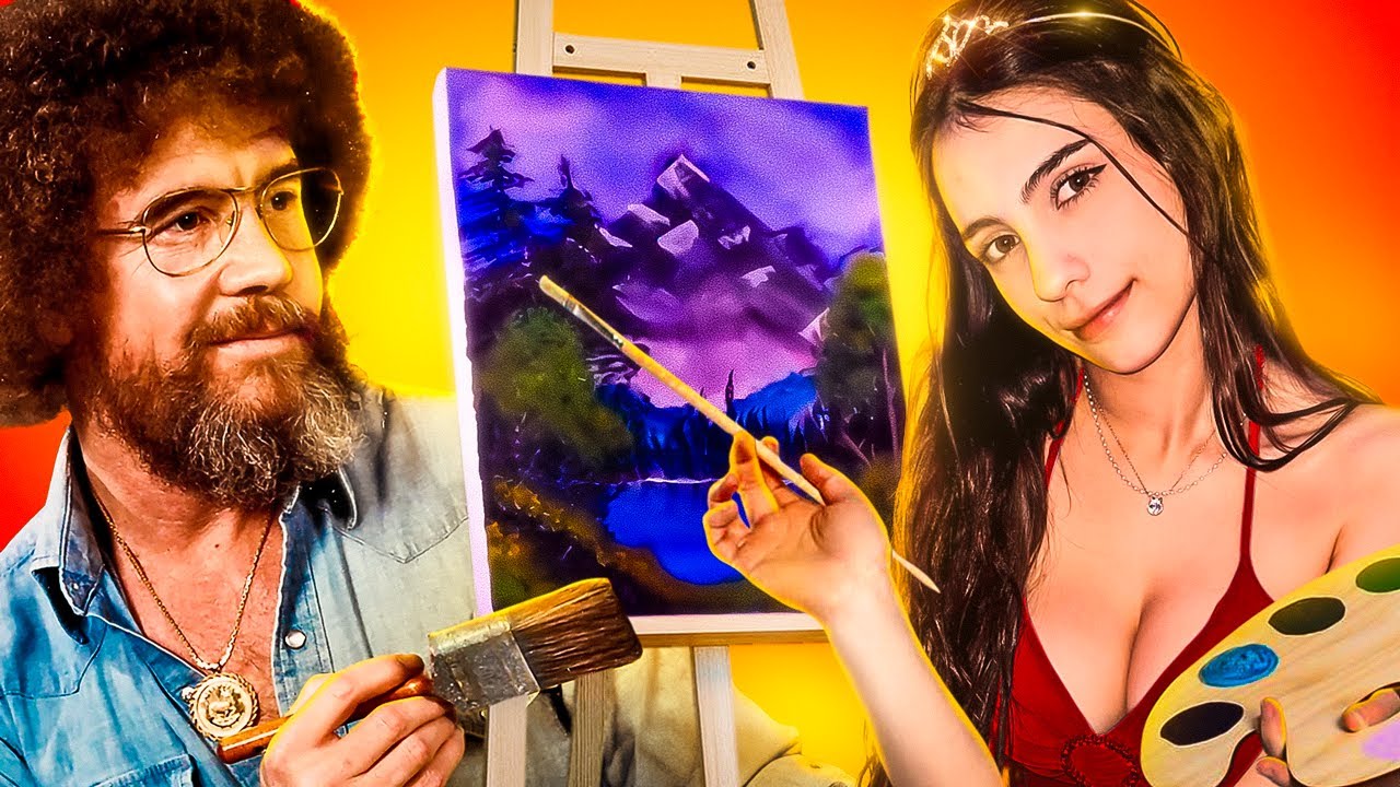 CREANDO MI PRIMER OBRA DE ARTE CON BOB ROSS