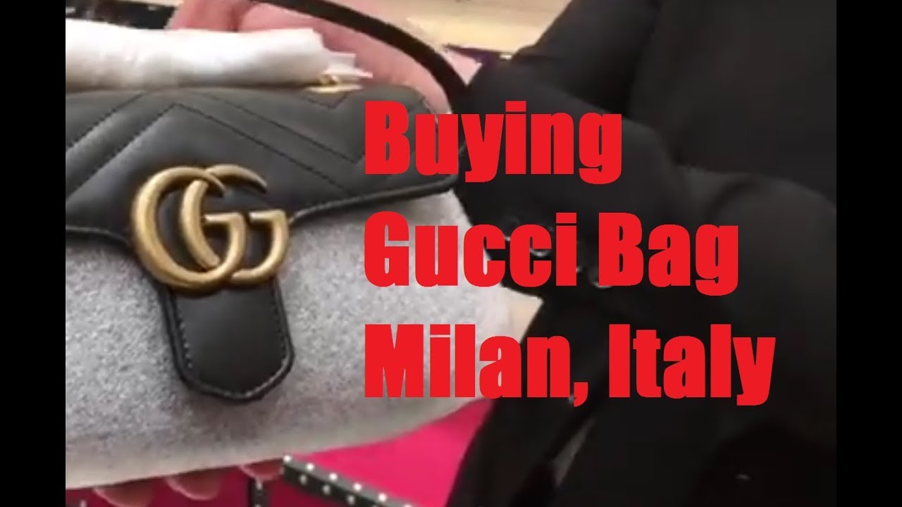 What It's Buy Gucci Bag in Milan, Italy Shopping Experience - YouTube