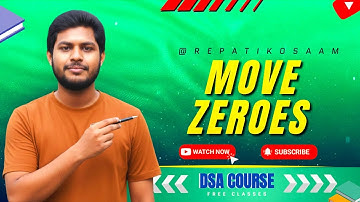 Move Zeroes to End in Telugu 🔥 | Two Pointer Approach Explained Step-by-Step | DSA Series 💻