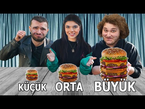 BÜYÜK , ORTA VEYA KÜÇÜK YEMEK YARIŞMASI ! w/ @MesutCanTomay  & @EdaBicim