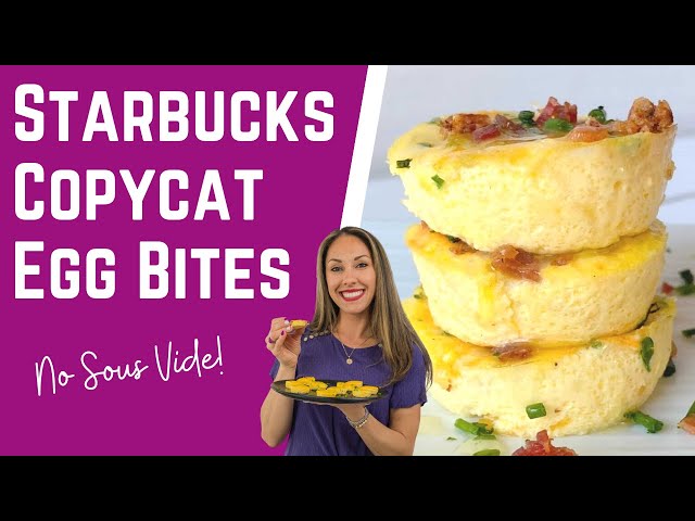 Copycat Starbucks Egg White Bites Without Sous Vide Machine - Basics with  Bails