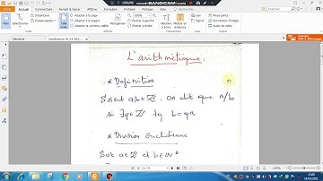 algèbre 1: arithmétique ( divisibilité, division euclidienne, algorithme d