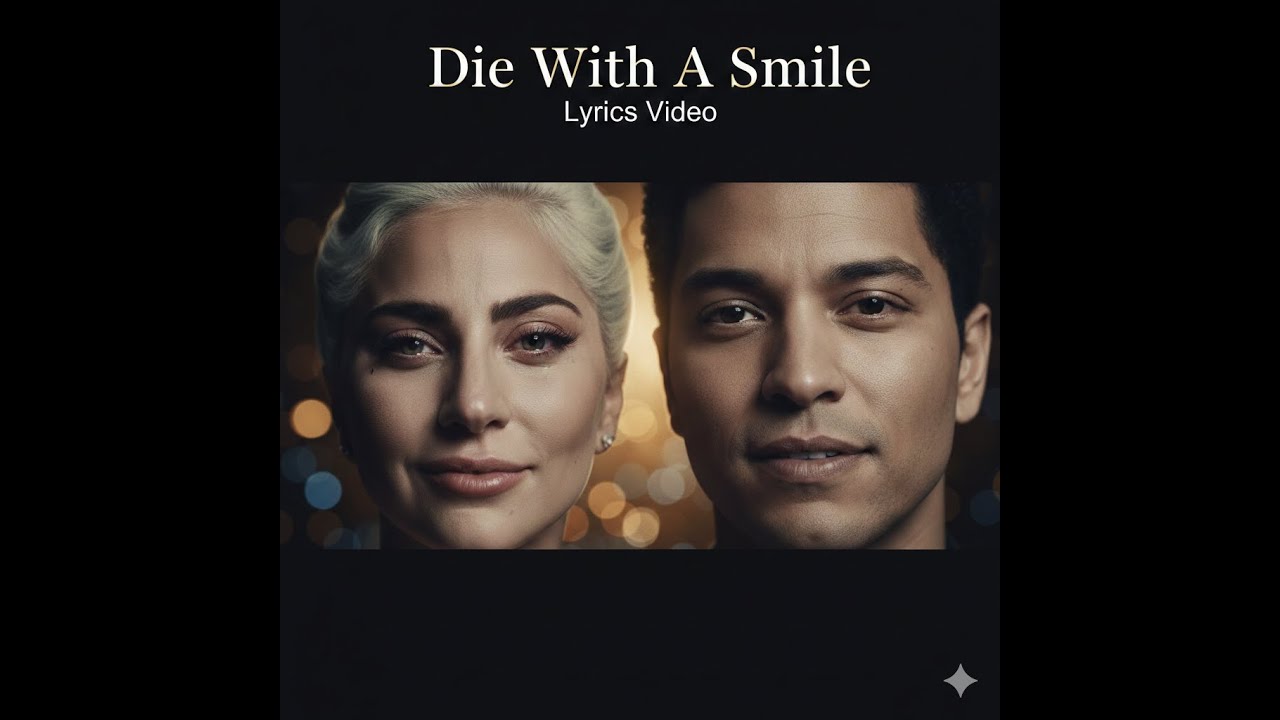 Die With A Smile - Lady Gaga, Bruno Mars | Lyrics Video