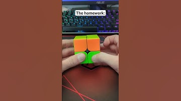 The homework vs the test #cubing #rubikscube #speedcubing
