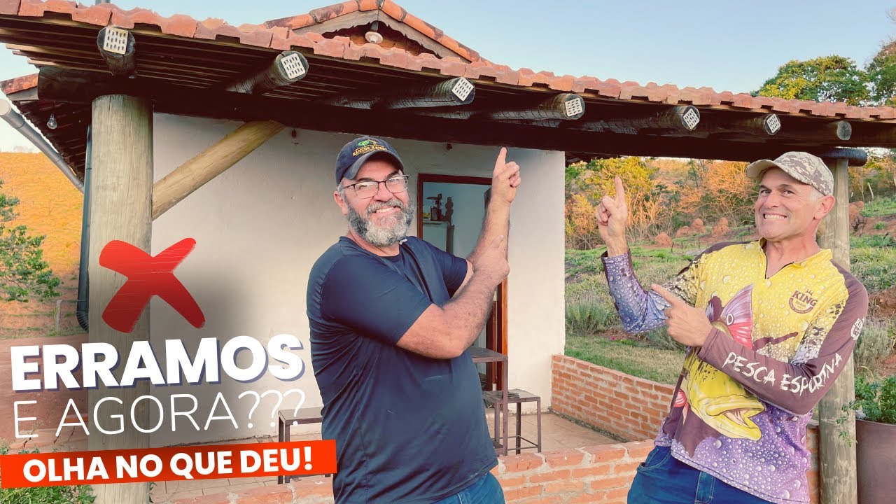 COMEÇANDO UM SÍTIO DO ZERO - CORRIGIMOS O ERRO DO TELHADO!