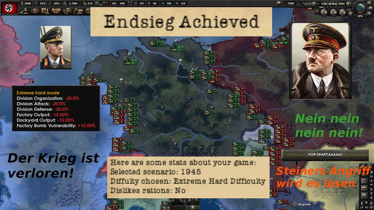 HOI4 Endsieg 1945 Germany Extreme hard mode NO EXPLOIT playthrough part 6 | Visiting the Eiffeltower