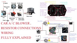 Car AC Blower Resistor Wirings Working Explained