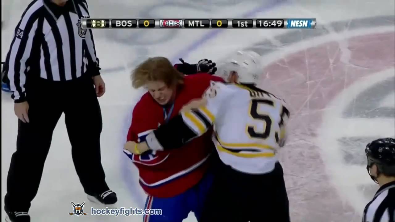 Milan Lucic accidentally punches linesman in the face during fight