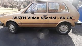 355TH Video Special - 1986 Yugo GV With Less Than 100 Miles
This car was purchased new from Thomas Yugo and used for a year or two before being looked away on a barn in a estate. The estate was later sold and so was the car. It is a Nugget Gold car (rare Yugo colour) with options such as a Sunroof & AM/FM Radio. The car has such low mileage and because of this is in amazing condition. See original dealer documents near the end of the video. Also thank you for almost 200 subscribers! 355TH Video Special - 1986 Yugo GV With Less Than 100 Miles