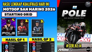 Hasil Kualifikasi Motogp Hari ini~Hasil Kualifikasi Gp San Marino 2026~Starting Grid & Jadwal Race