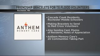 Cascade Creek residents, middle schoolers making bracelets for American Red Cross volunteers