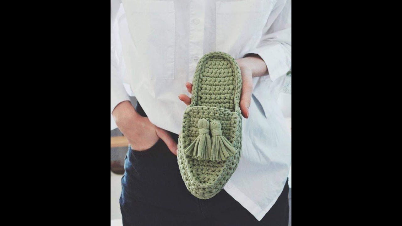 حصري وجديد كروشيه سلبير /شبشب/حذاء بخيط الكليم سهل وسريع