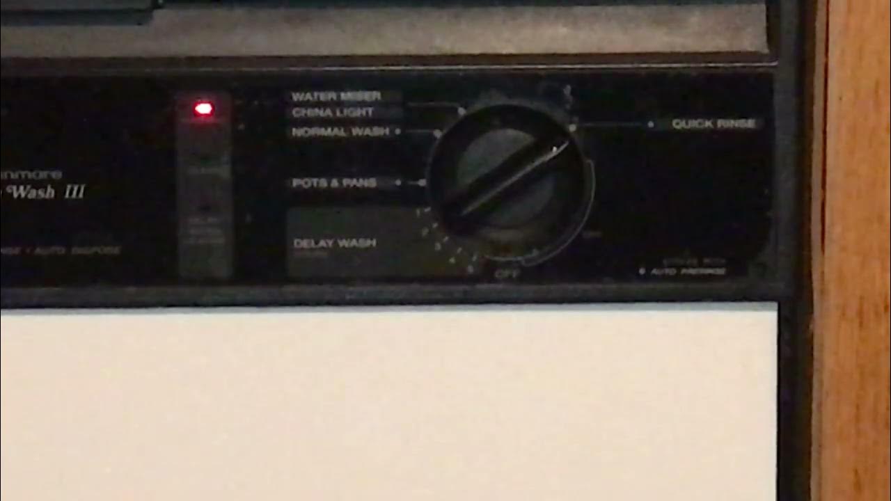 Kenmore Ultra Wash 3 Dishwasher (The sound of Quick Rinse Cycle) YouTube
