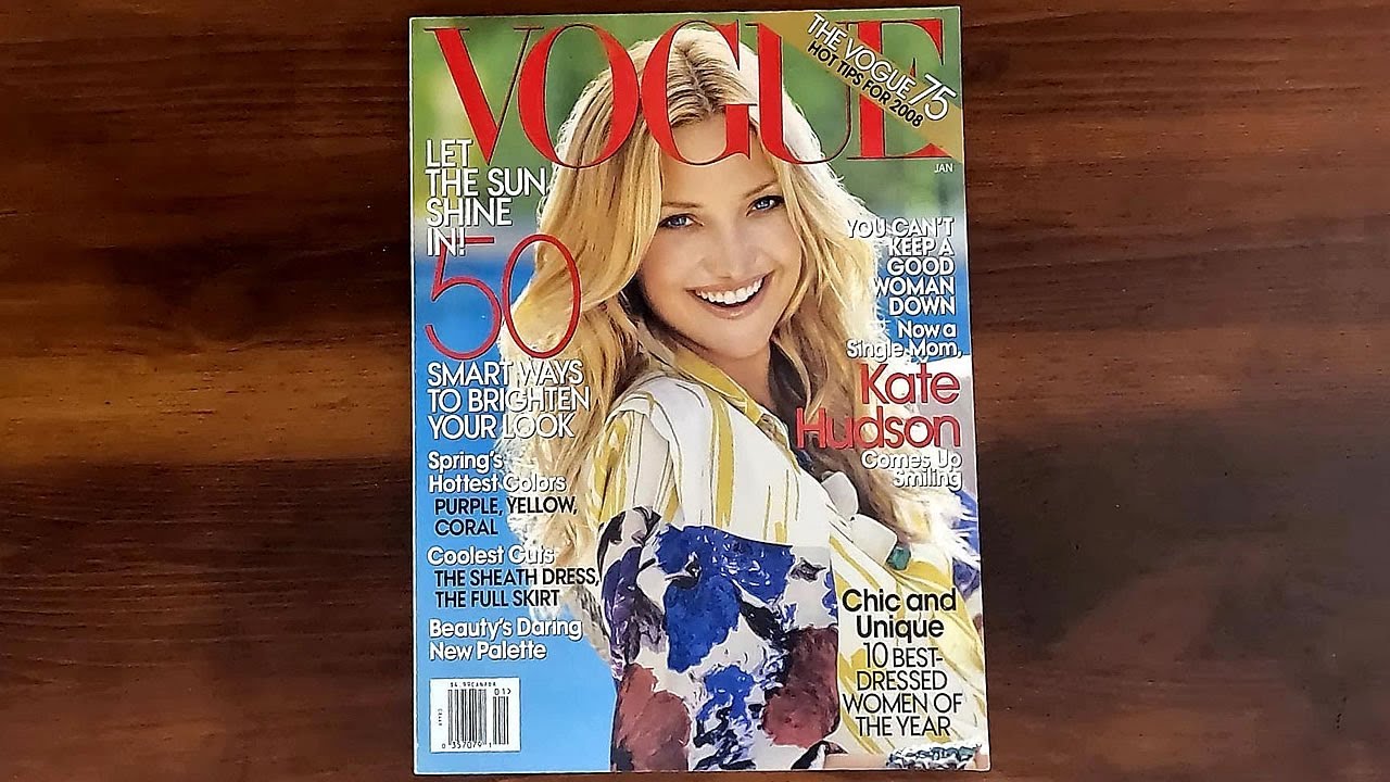 Vogue January 2008 Kate Hudson, Kate Bosworth, Venus Williams | ASMR Magazine Flip Through