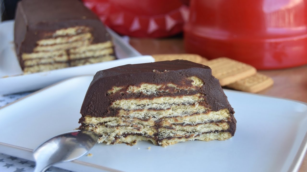 🍫 Tarta de galletas y chocolate muy fácil LA MÁS FÁCIL Y DELICIOSA !!!