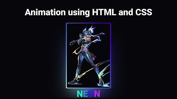 Animated border card using HTML and CSS